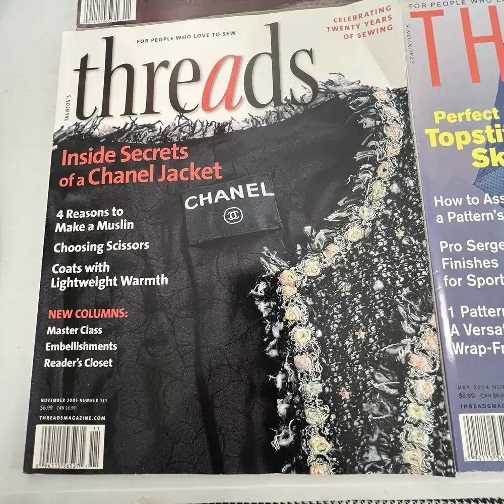 Threads Magazine' For People Who Love To Sew' Tailoring Quilting Fashion Crafts